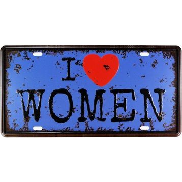 T-Bek Vintage Women 15x30 cm Metal Plaka Poster