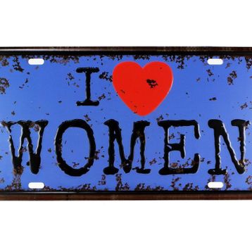 T-Bek Vintage Women 15x30 cm Metal Plaka Poster