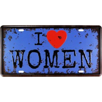 T-Bek Vintage Women 15x30 cm Metal Plaka Poster