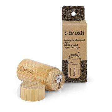 T-Brush 30 m Activated Charcoal Bambu Kutu Diş İpi