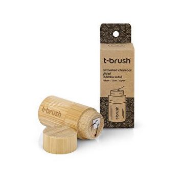 T-Brush 30 m Activated Charcoal Bambu Kutu Diş İpi