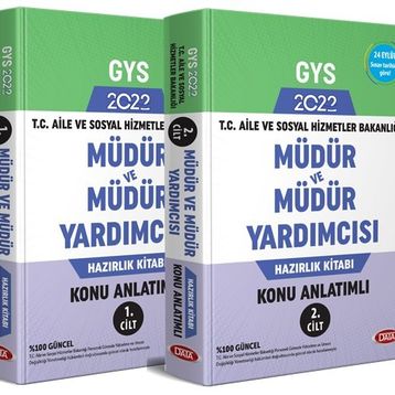 T.C. Aile Sosyal Hizmet Bakanlığı GYS Müdür ve Müdür Yardımcısı Konu Anlatımlı 1-2 Data Yayınları