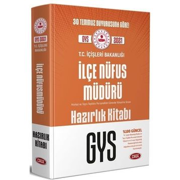T.C. İçişleri Bakanlığı İlçe Nüfus Müdürü Gys Hazırlık Kitabı - Data Yayınları