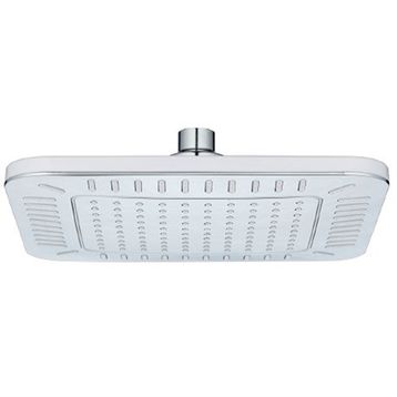 T-may Banyo Çamlıca Kare Krom Beyaz Paslanmaz Tepe Duş Seti Başlığı