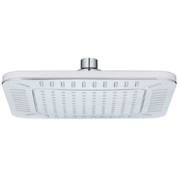 T-may Banyo Çamlıca Kare Krom Beyaz Paslanmaz Tepe Duş Seti Başlığı