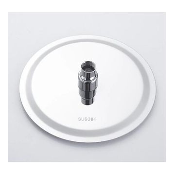 T-May Sardes Oval İnce 25x25 cm Metal Duş Seti