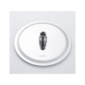 T-May Sardes Oval İnce 25x25 cm Metal Duş Seti