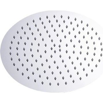 T-May Sardes Oval İnce 30x30 cm Metal Duş Seti