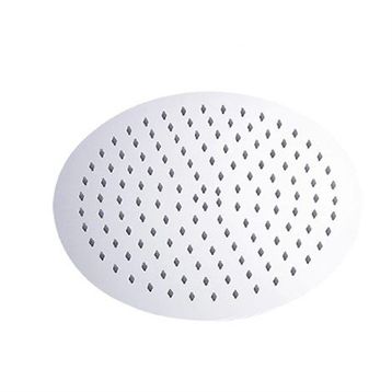 T-May Sardes Oval İnce 30x30 cm Metal Duş Seti