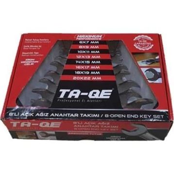 Ta-Qe Çift Açık Ağızlı 8'li Anahtar Seti