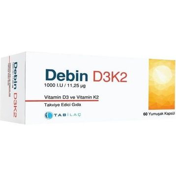 Tab İlaç Debin D3K2 60 Kapsül