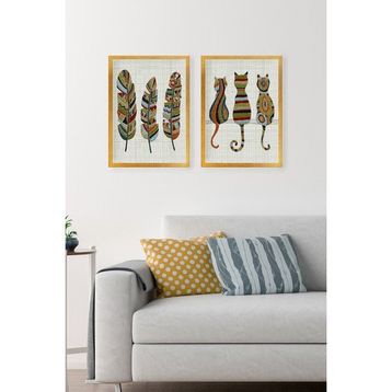 Tablo Center SET 2 Parçalı Çerçeveli Tablo