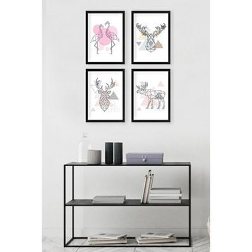 Tablo Center SET 4 Parçalı Çerçeveli Tablo