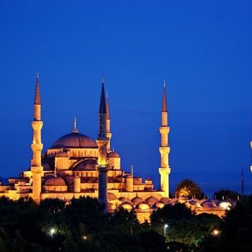 Tablolife 35x50 cm Blue Mosque Kanvas Tablo