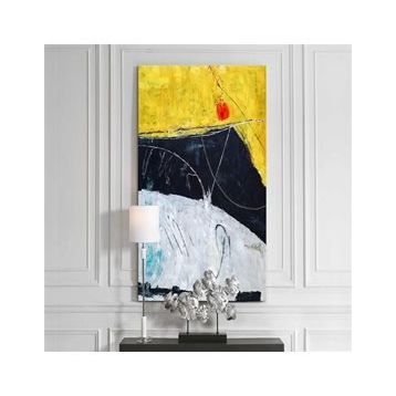 Tablolife Dört Renk 60x90 cm Yağlı Boya Dokulu Tablo