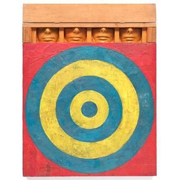 Tablolife Dört Yüzlü Hedef 60 x 90 cm Kanvas Tablo