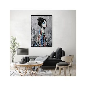 Tablolife Grey Beauty 60x90 cm Yağlı Boya Dokulu Tablo