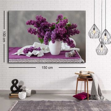 Tablolife Mor Menekşe 35 x 50 cm Kanvas Tablo