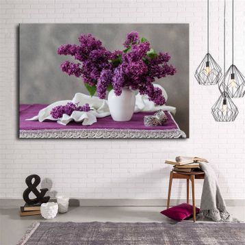 Tablolife Mor Menekşe 35 x 50 cm Kanvas Tablo