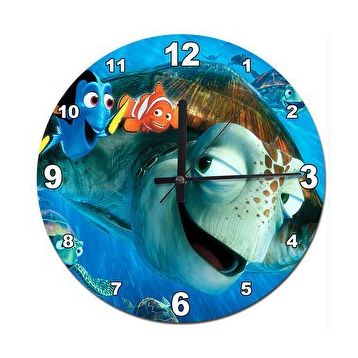 Tablomega Kayıp Balık Nemo Analog 50x50 cm Duvar Saati