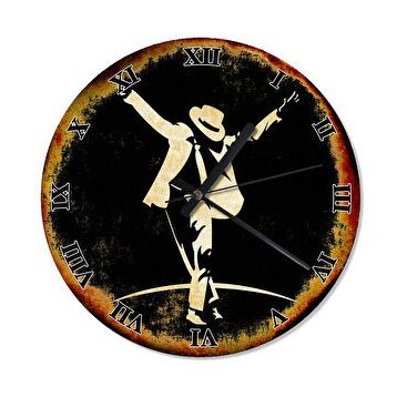 Tablomega Michael Jackson Sessiz 50x50 cm Duvar Saati