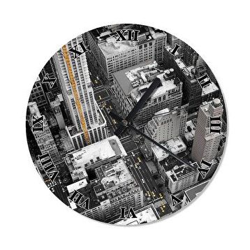 Tablomega Newyork City Analog 50x50 cm Duvar Saati