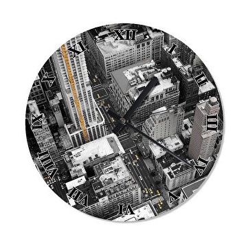 Tablomega Newyork City Analog 50x50 cm Duvar Saati