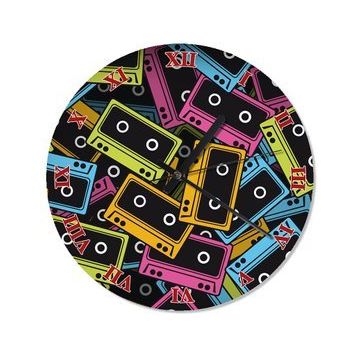 Tablomega Nosatjik Kasetler Analog 50x50 cm Duvar Saati