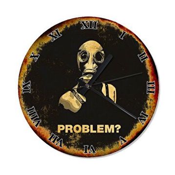 Tablomega Problem Yok 50x50 cm Duvar Saati