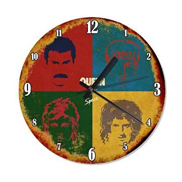 Tablomega queen hot space Retro 30x30 cm Duvar Saati