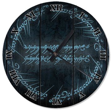 Tablomega SAAT-1074-50 Yüzüklerin Efendisi Elfçe Sessiz 50 cm Çap Duvar Saati