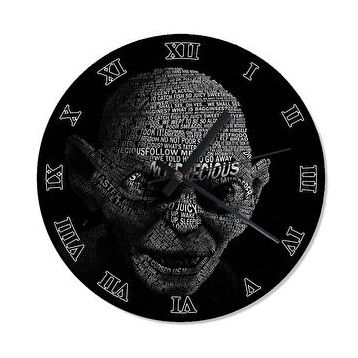 Tablomega SAAT-1091-50 Smeagol Gollum Desenli 50 cm Çap Duvar Saati