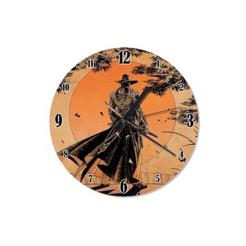 Tablomega SAAT-1272-50 Red Steel Baskılı 50cm Çap Duvar Saati