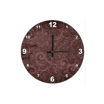 Tablomega SAAT-374-30 Tribal Çiçek Motifi Analog 30 cm Çap Duvar Saati