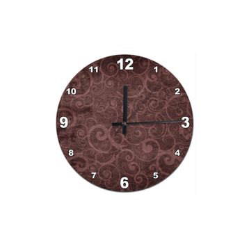 Tablomega SAAT-374-30 Tribal Çiçek Motifi Analog 30 cm Çap Duvar Saati