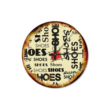 Tablomega SAAT-506-30 Shoes Afişleri Sessiz 30cm Çap Duvar Saati