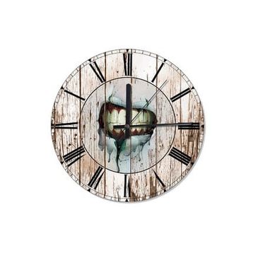 Tablomega Saat-642-30 Yırtık Dudaklar Sağlam Dişler Sessiz 30 Cm Çap Duvar Saati