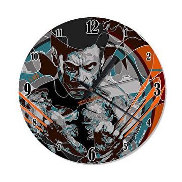 Tablomega The Wolverine Temalı 30x30 cm Duvar Saati