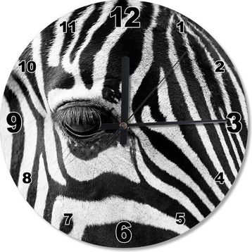 Tablomega Zebra Gözü Ahşap Duvar Saati