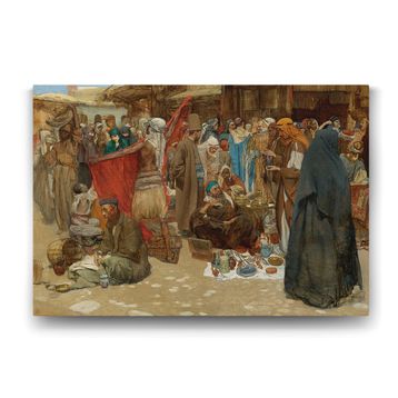 Tabloshop Albert Janesch Busy Bazaar 125x80 cm Tablo
