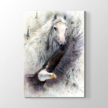 Tabloshop At ve Kartal 60x90 cm Tablo