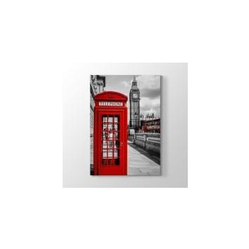 Tabloshop Big Ben Telefon Kulubesi 60x90 cm Tablo