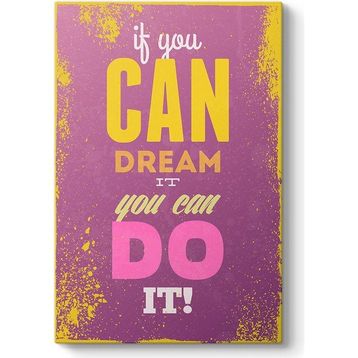 Tabloshop Can Dream 50x75 cm Tablo