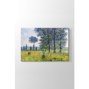 Tabloshop Claude Monet Kavaklar Altında 140x100 cm Kanvas Tablo