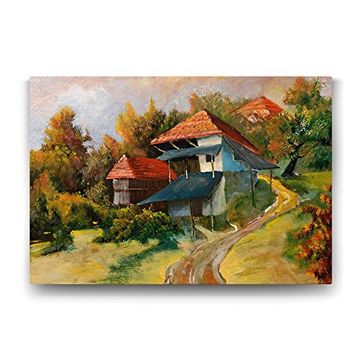 Tabloshop Çoban Ressam Manzara 90x60 cm Tablosu