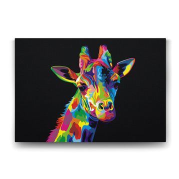 Tabloshop Colorful Giraffe 125x80 cm Tablo