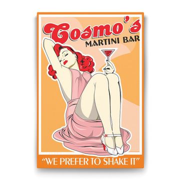 Tabloshop Cosmos Martini Bar 40x60 cm Tablo