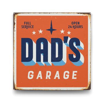 Tabloshop Dad's Garage 70x70 cm Tablo