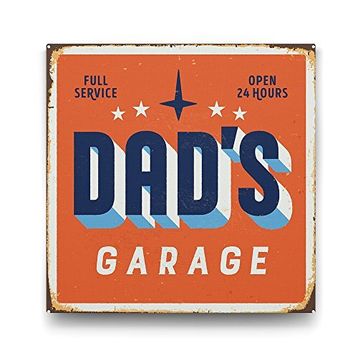 Tabloshop Dad's Garage 70x70 cm Tablo