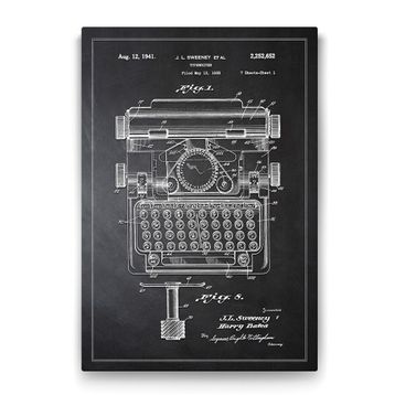 Tabloshop Daktilo Patenti 70x100 cm Tablo